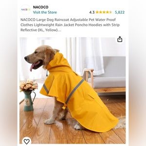 XX Large Dogs Rain Coat